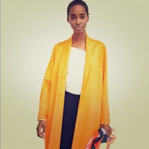 Zara faux suede yellow jacket size M